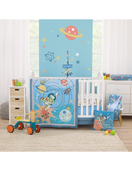 Sábana Ajustable Cuna 100% Algodón NoJo Toy Story Buzz Lightyear Sábana Ajustable Cuna 100% Algodón NoJo Toy Story Buzz Lightyear