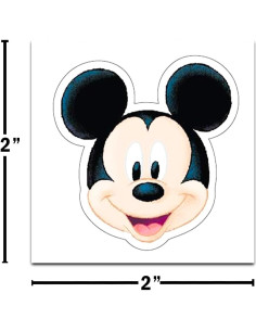 Paquete de 72 Tatuajes Temporales Mickey Mouse Crenstone 5.08 cm 2
