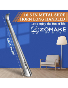 Cuerno de Zapato ZOMAKE de Metal 41.91 cm para Personas Mayores 2