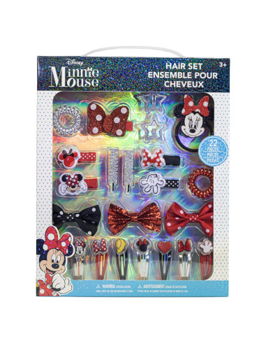 Conjunto de Accesorios para el Cabello Townley Girl Minnie Mouse 22 Piezas