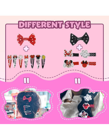 Conjunto de Accesorios para el Cabello Townley Girl Minnie Mouse 22 Piezas