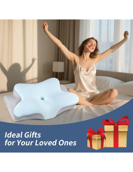 Almohada Cervical Ergonómica Bespillow - Espuma de Memoria 62.7x37.1cm Almohada Cervical Ergonómica Bespillow - Espuma de Memoria 62.7x37.1cm