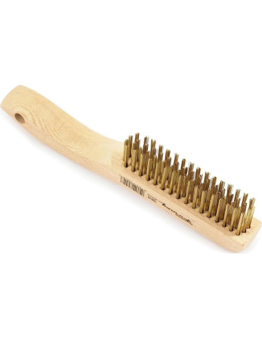 Cepillo de Alambre Forney 70519 Latón con Mango de Madera 26 cm