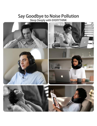 Almohada de Cuello EVERY THINK E3 - Viscoelástica, Aislante Ruido