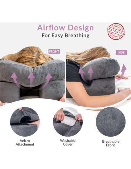 Almohada Boca Abajo Zomaple para Recuperación Postquirúrgica - 68x50 cm Almohada Boca Abajo Zomaple para Recuperación Postquirúrgica - 68x50 cm