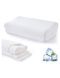 Almohada Cervical Ajustable Luxe Linen Tencel 35.56x60.33cm