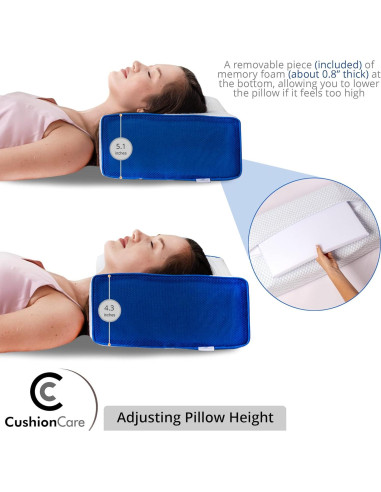 Cojín Ajustable Espuma Viscoelástica CushionCare 61x30.5cm