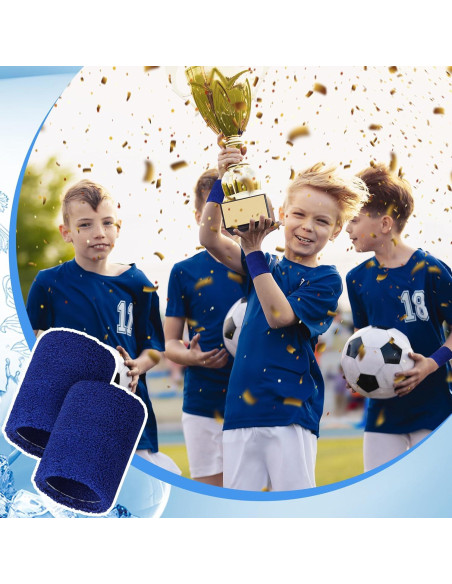12 Muñequera Deportiva Absorbente Ywmigl Azul 8x8 cm 12 Muñequera Deportiva Absorbente Ywmigl Azul 8x8 cm