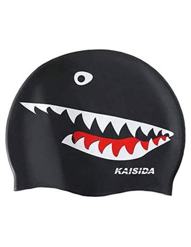 Gorro de Natación de Silicona KAISIDA Unisex Negro