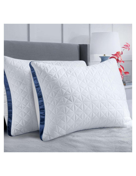 Juego de 2 almohadas estándar Slybear con enfriamiento y soporte Juego de 2 almohadas estándar Slybear con enfriamiento y soporte