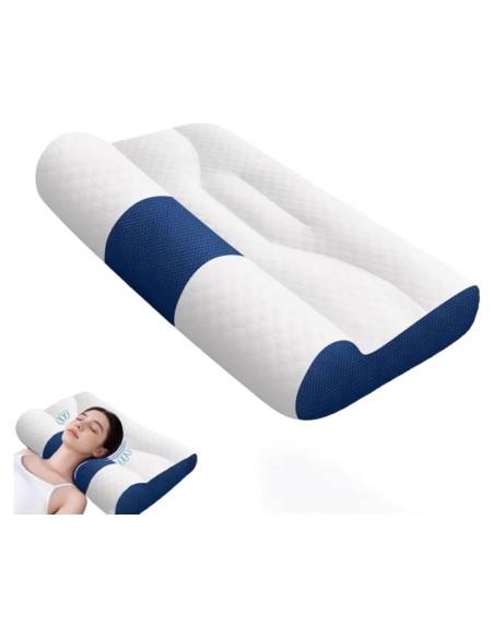 Almohada Ergonómica de Soporte Cervical Genérico 1.12kg Almohada Ergonómica de Soporte Cervical Genérico 1.12kg