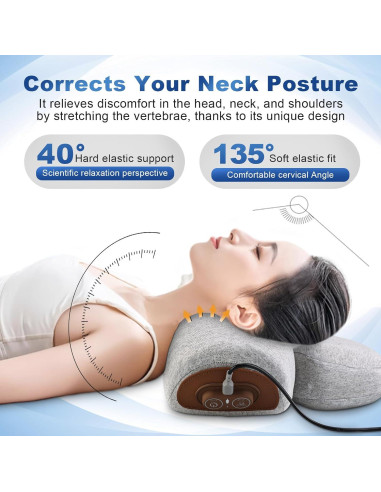 Almohada de Masaje para el Cuello Genérico 3 en 1 con Calor