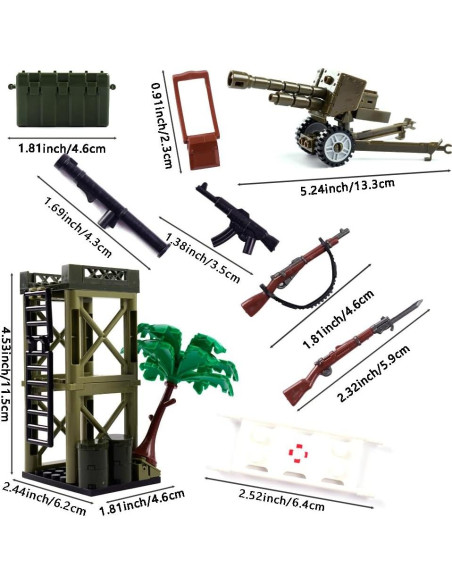 Set de Accesorios Militares WW2 WSRYLTCH - 15.24x10.13 cm Set de Accesorios Militares WW2 WSRYLTCH - 15.24x10.13 cm