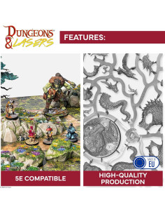 Miniaturas Dungeons & Lasers Beastkin - 40 Personajes RPG 28-32mm 2