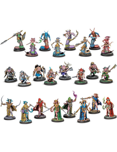 Miniaturas Dungeons & Lasers Beastkin - 40 Personajes RPG 28-32mm Miniaturas Dungeons & Lasers Beastkin - 40 Personajes RPG 28-32mm