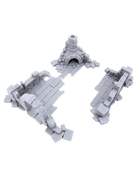 Escombros Arruinados EnderToys para Wargaming 28mm - Escenografía D&D Escombros Arruinados EnderToys para Wargaming 28mm - Escenografía D&D