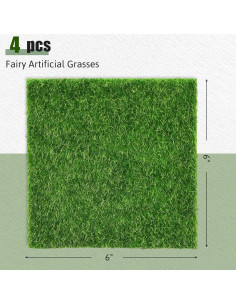 Césped Falso Decorativo Shindel 4 Paquetes 15.24x15.24 cm 2