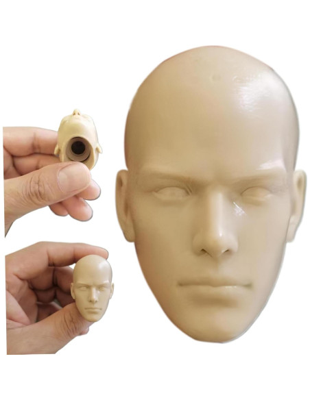 Cabeza de Plástico Escala 1/6 CurcKua para Personalizar Cabeza de Plástico Escala 1/6 CurcKua para Personalizar