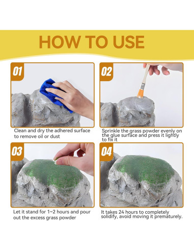 Kit de Paisaje en Miniatura JAOJAO - 100ml Pegamento + 120g Césped Estático