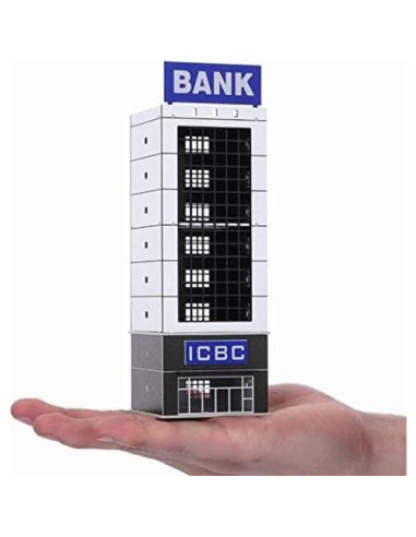 Modelo de Edificio Moderno EatingBiting Escala N 1/150 para Jardín