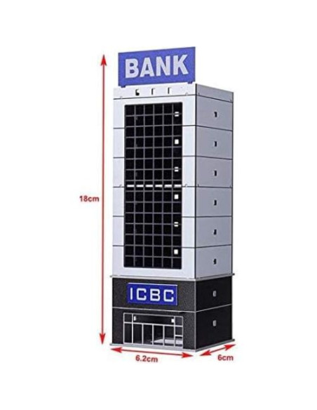 Modelo de Edificio Moderno EatingBiting Escala N 1/150 para Jardín Modelo de Edificio Moderno EatingBiting Escala N 1/150 para Jardín