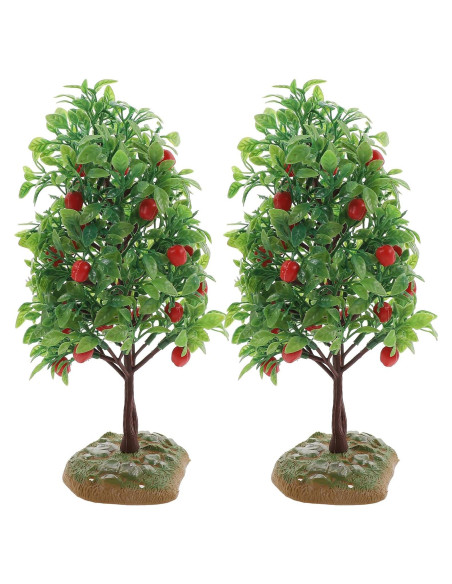 Árbol de Manzana Artificial FOMIYES 2 Pcs Miniatura Decorativa Árbol de Manzana Artificial FOMIYES 2 Pcs Miniatura Decorativa