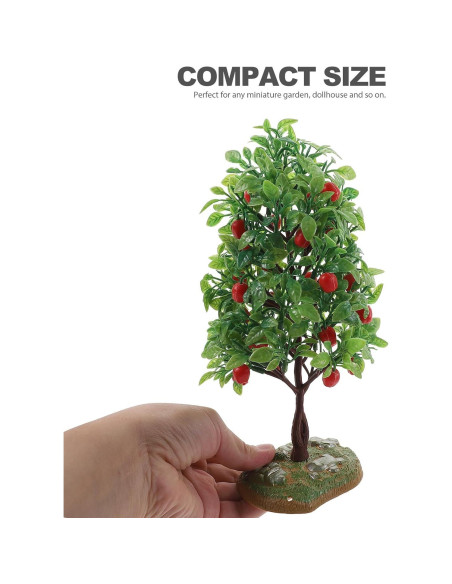 Árbol de Manzana Artificial FOMIYES 2 Pcs Miniatura Decorativa Árbol de Manzana Artificial FOMIYES 2 Pcs Miniatura Decorativa