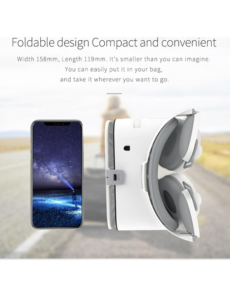 Gafas de Realidad Virtual 10Co con Auriculares Bluetooth 3D Gafas de Realidad Virtual 10Co con Auriculares Bluetooth 3D