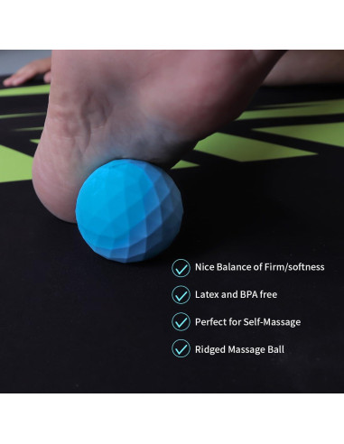 Bola de Masaje Hererope para Alivio Muscular 2.5cm Azul
