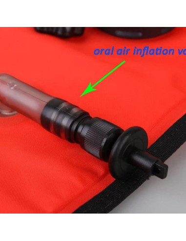 Boya Inflable de Buceo DEMMET 1.8m Alta Visibilidad Nylon