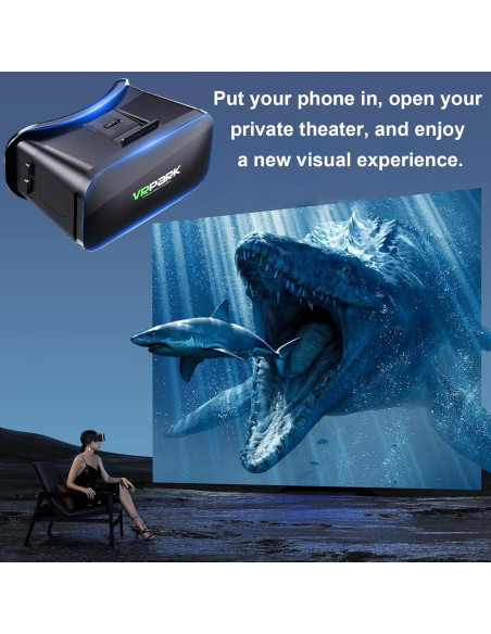 Gafas de Realidad Virtual 3D Aribest para Smartphones 4.5-6.7" Gafas de Realidad Virtual 3D Aribest para Smartphones 4.5-6.7"