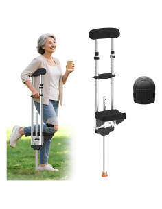 Muleta para Rodilla Soporte Ergonómico Support Way - Aluminio Ligero