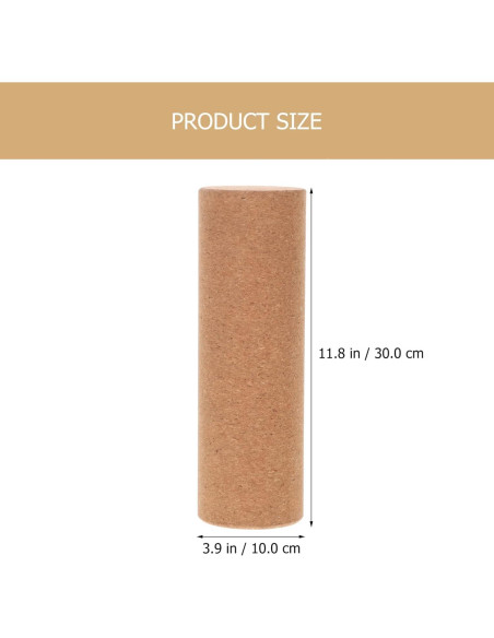 Rodillo de Corcho para Yoga Gatuida 30x10 cm Masaje Muscular Rodillo de Corcho para Yoga Gatuida 30x10 cm Masaje Muscular