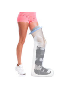 Cubierta de Yeso Impermeable para Pierna Completa Adulto Meydoja