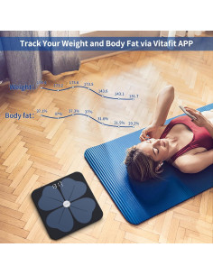Balanza de Grasa Corporal Inteligente Vitafit ITO 30x30cm 2