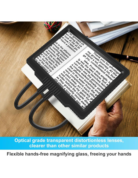 Lupa Manos Libres JUOIFIP 5X para Lectura y Manualidades Lupa Manos Libres JUOIFIP 5X para Lectura y Manualidades