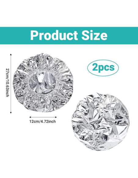 Gorros de Calor para Tratamiento Capilar QfwdfcTrenz - 2 Piezas Gorros de Calor para Tratamiento Capilar QfwdfcTrenz - 2 Piezas