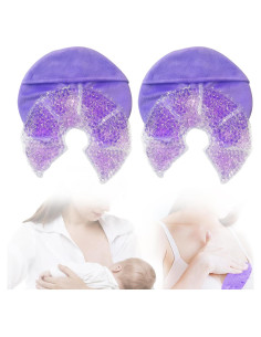 Paquete de terapia de gel caliente y frío Conbella para senos - Alivio lactancia