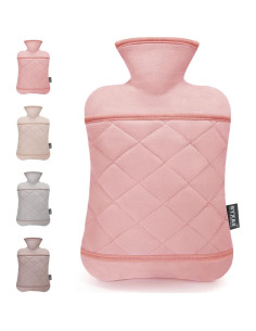 Botella de Agua Caliente 2L BYXAS con Funda Inodoro Rosa 2