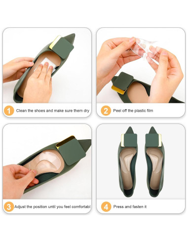 Cojines de Soporte de Arco UrChoice - 6 Pares Gel Reutilizables