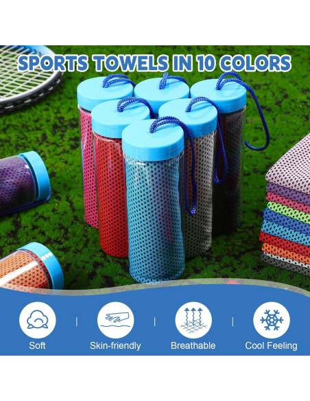 Paquete de 20 Toallas de Enfriamiento Peryiter 90x30cm Multicolor Paquete de 20 Toallas de Enfriamiento Peryiter 90x30cm Multicolor
