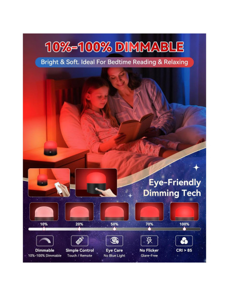 Lámpara Luz Roja Inteligente Neporal 670nm Regulable con Control Remoto Lámpara Luz Roja Inteligente Neporal 670nm Regulable con Control Remoto