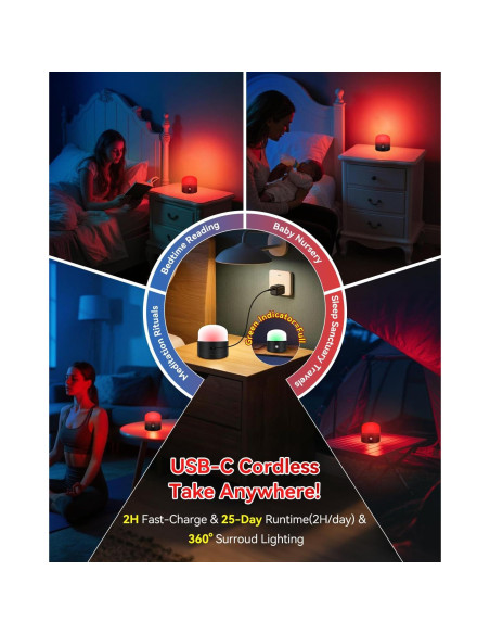 Lámpara Luz Roja Inteligente Neporal 670nm Regulable con Control Remoto Lámpara Luz Roja Inteligente Neporal 670nm Regulable con Control Remoto