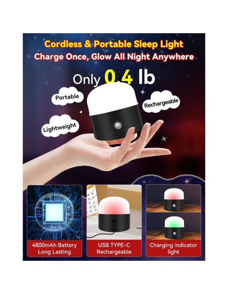 Lámpara de Sueño Roja Neporal REDIX 670nm Regulable Inalámbrica Lámpara de Sueño Roja Neporal REDIX 670nm Regulable Inalámbrica