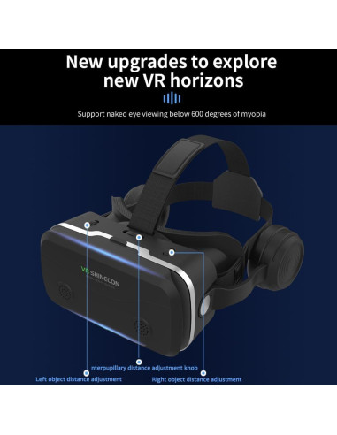 Auriculares VR Shinecon 3D para iPhone y Android 4.7-7"