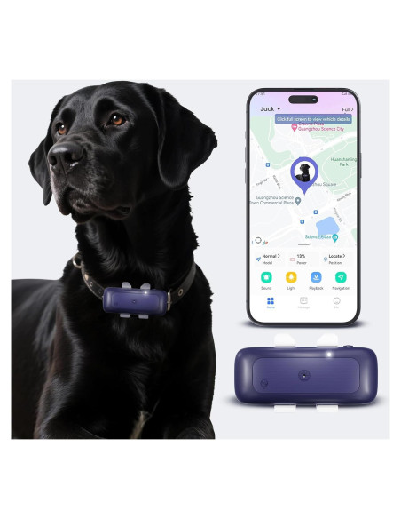 Rastreador GPS para Mascotas TSKWUDA Azul Impermeable 42g Rastreador GPS para Mascotas TSKWUDA Azul Impermeable 42g
