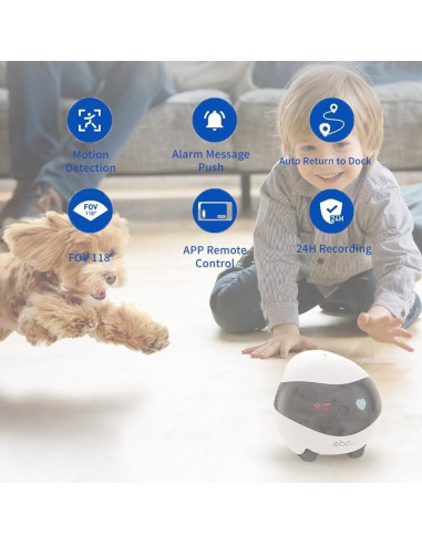 Cámara Robot Mascota Enabot Ebo SE HD 1080p con App