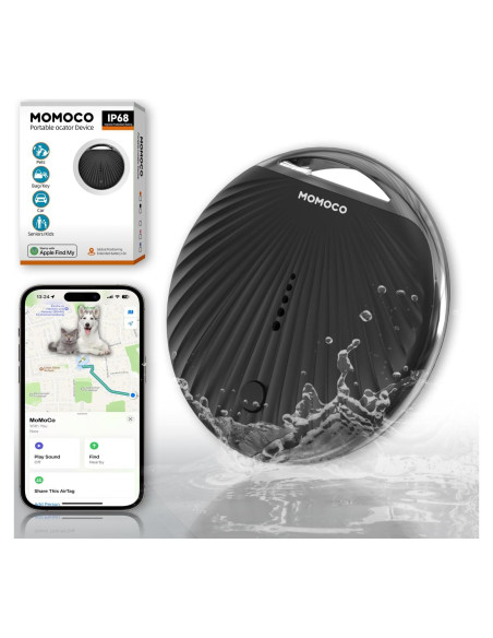 Rastreador GPS MoMoCo para Mascotas - Compatible con iOS Rastreador GPS MoMoCo para Mascotas - Compatible con iOS