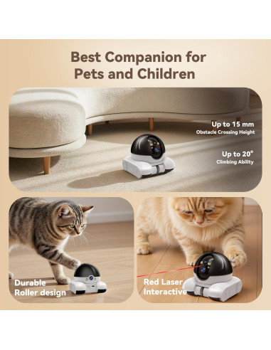 Cámara de Seguridad Interior DreamBee 1080P Doble Lente con App