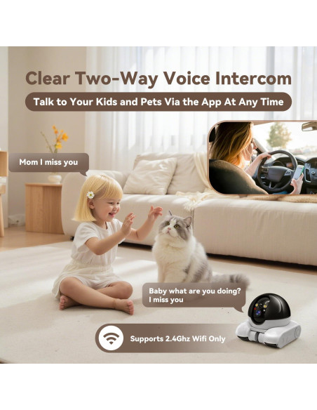 Cámara de Seguridad Interior DreamBee 1080P Doble Lente con App Cámara de Seguridad Interior DreamBee 1080P Doble Lente con App
